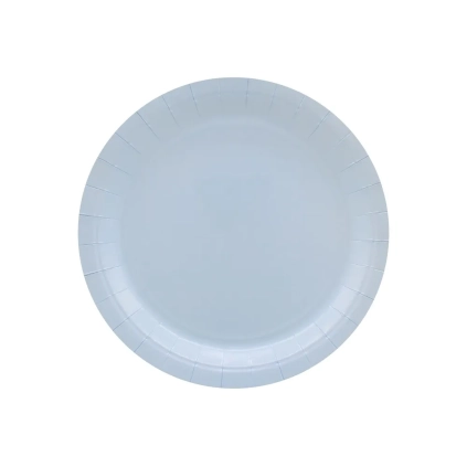 Piatti in carta Celeste Chiaro 18cm – Confezione da 15 pezzi