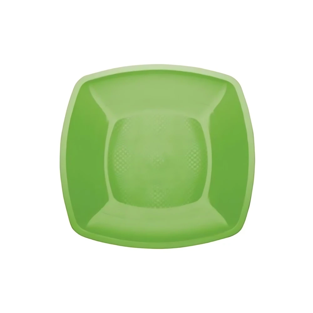 Piatto Dessert square Verde Lime 18cm ,25pz.