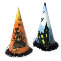 Cappelli a forma di cono Happy Halloween, 2pz.
