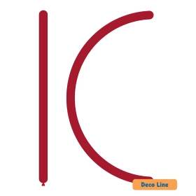 Palloncini modellabili 160 Deco Line pastello Rosso Rubino 232, 100pz.