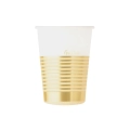 Bicchieri Elegance Gold 250ml, 8pz.