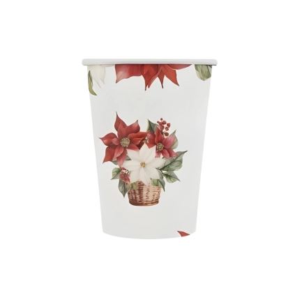 Bicchieri Stella di Natale 250ml, 8pz.