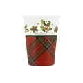 Bicchieri Scottish Christmas 250ml, 8pz.