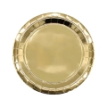 Piatti in carta 27cm Oro metal – Confezione da 15 pezzi