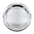 Piatti in carta 32cm Argento metal – Confezione da 8 pezzi
