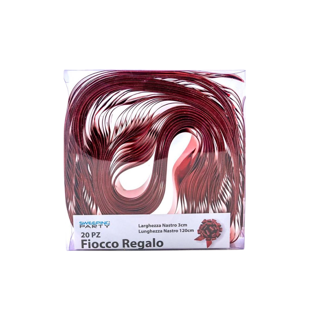 Coccarda Rossa 5x15.3cm, 20pz.