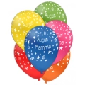 Palloncini Auguri Mamma 12 pollici (30cm) Stampa Globo Bianca, 100pz