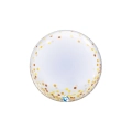 Palloncino Deco Bubble Gold Confetti Dots Takara 24"-(61cm), 1pz.