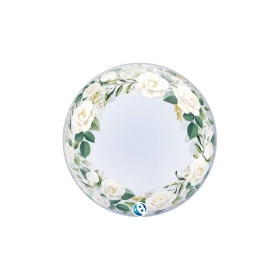 Palloncino Deco Bubble Wedding Floral Takara 24"-(61cm), 1pz.
