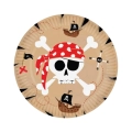 Piatti Carta Pirata per Festa e Compleanno 23cm - 8pz