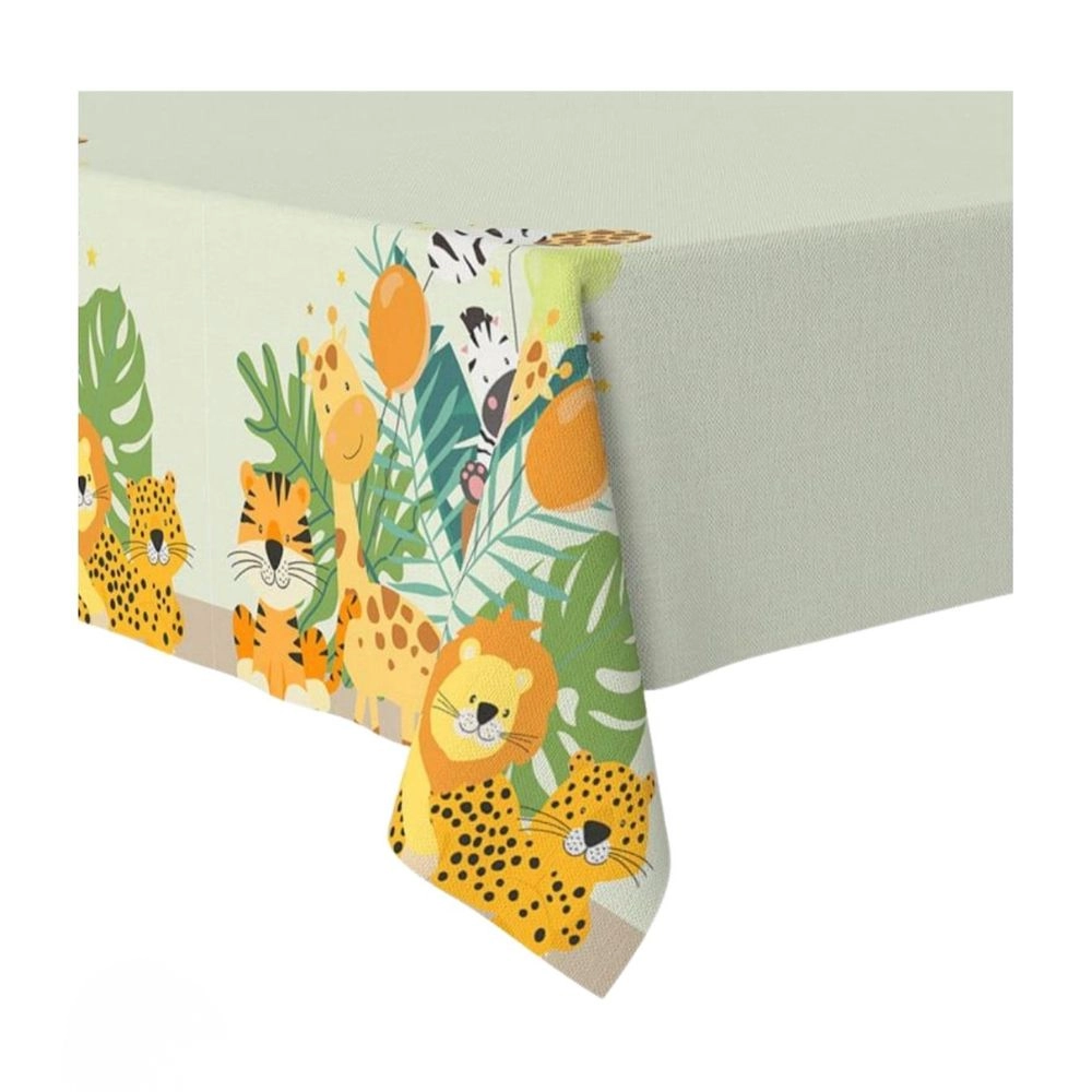 Tovaglia in Plastica Safari Animali della Giungla 120x180cm - 1pz