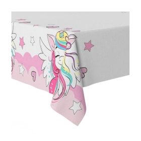 Tovaglia Plastica 120x180 Unicorno Mix Fantasy per Tavolo