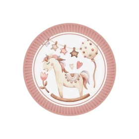 Piatti Nascita Bimba Sweet Girl 18cm per Festa Nascita