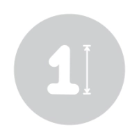 Numeri Argento Mini 14''-35cm