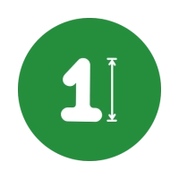 Numeri Verdi mini 14''-35cm